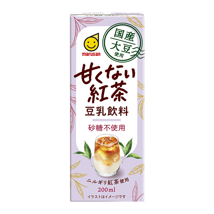 【定期】国産大豆使用 豆乳飲料 甘くない紅茶 画像1