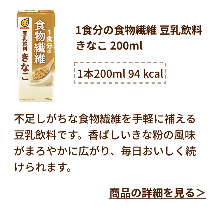 1食分の食物繊維 豆乳飲料 きなこ 200ml