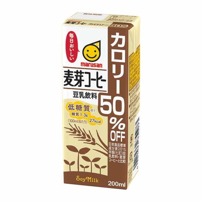 豆乳飲料 麦芽コーヒー カロリー50％オフ