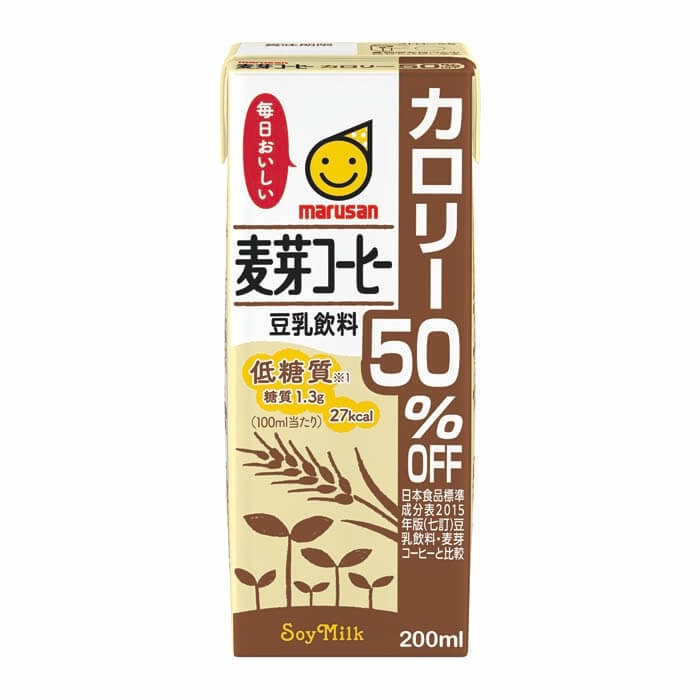 豆乳飲料 麦芽コーヒー カロリー50％オフ 画像1