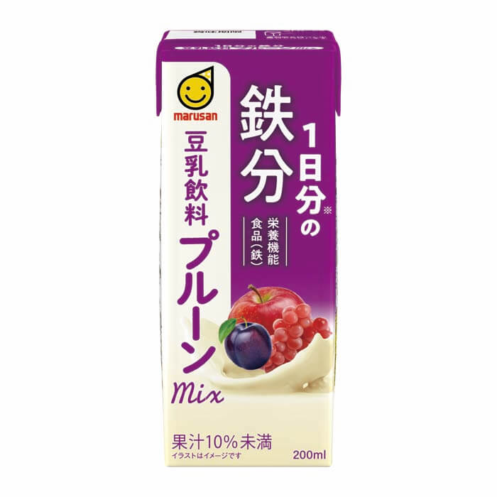 1日分の鉄分 豆乳飲料 プルーンmix 画像1