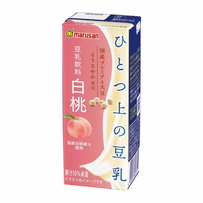 ひとつ上の豆乳 豆乳飲料 白桃 メイン画像