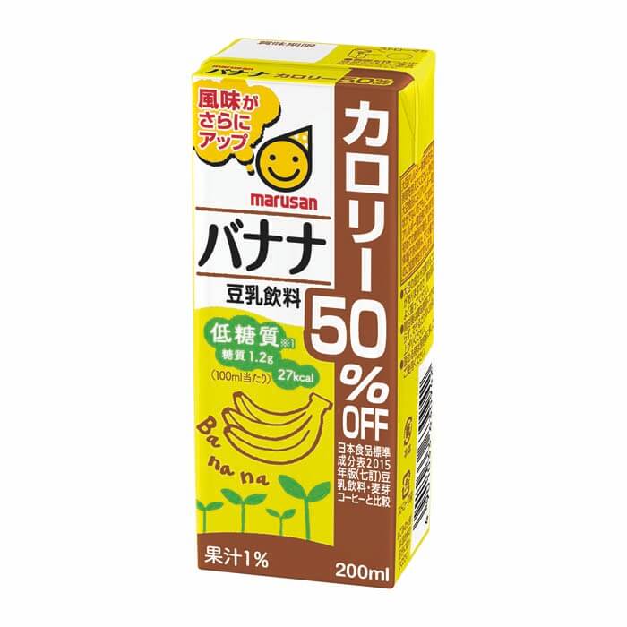 豆乳飲料 バナナ カロリー50％オフ