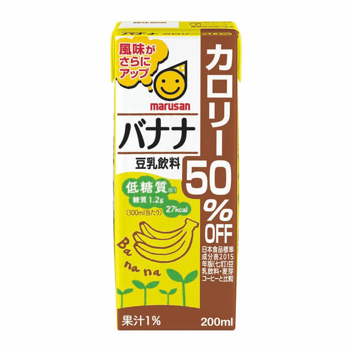 豆乳飲料 バナナ カロリー50％オフ 画像1