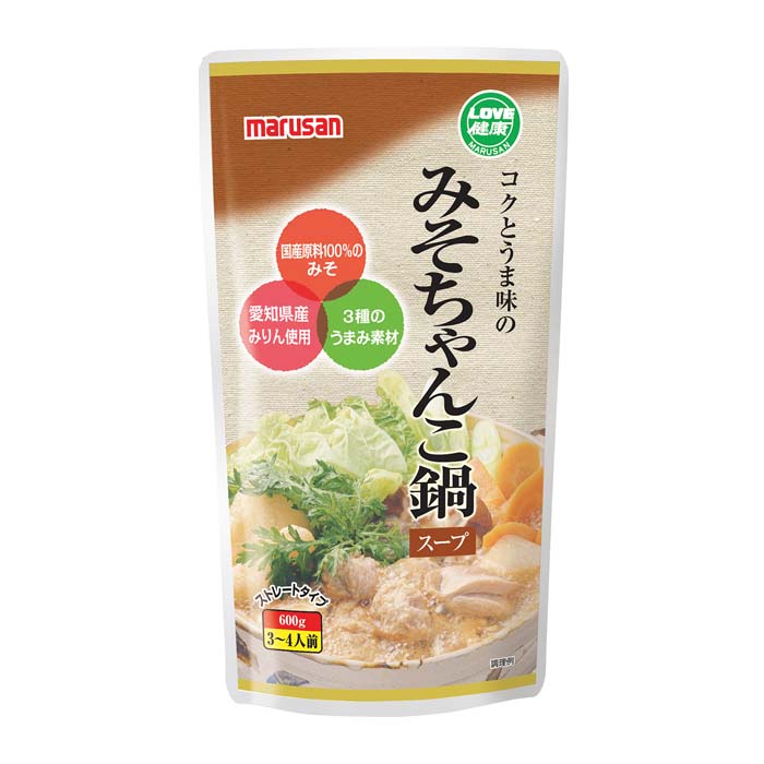 コクとうま味のみそちゃんこ鍋スープ