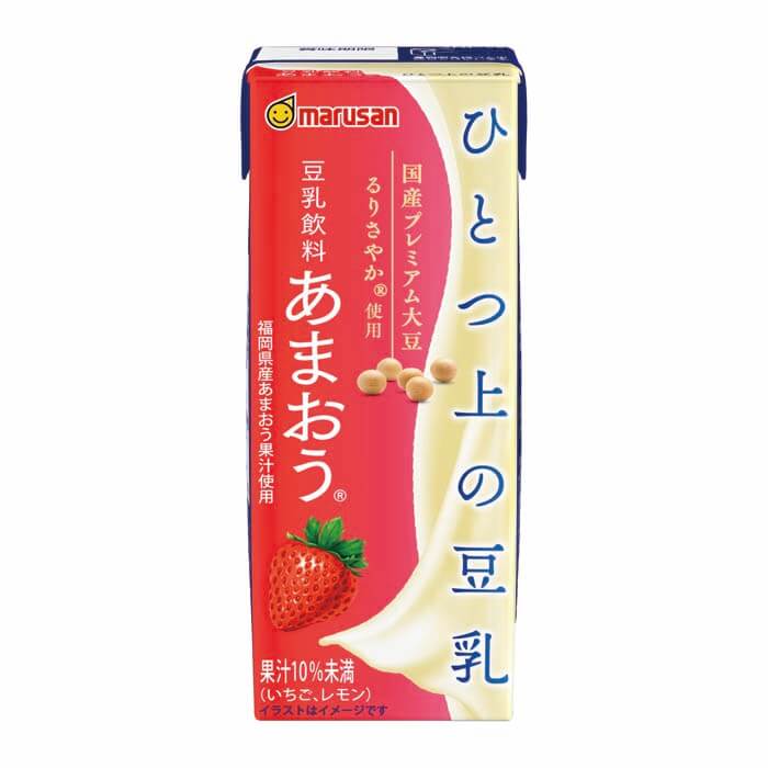 【定期】ひとつ上の豆乳豆乳飲料あまおう 画像1