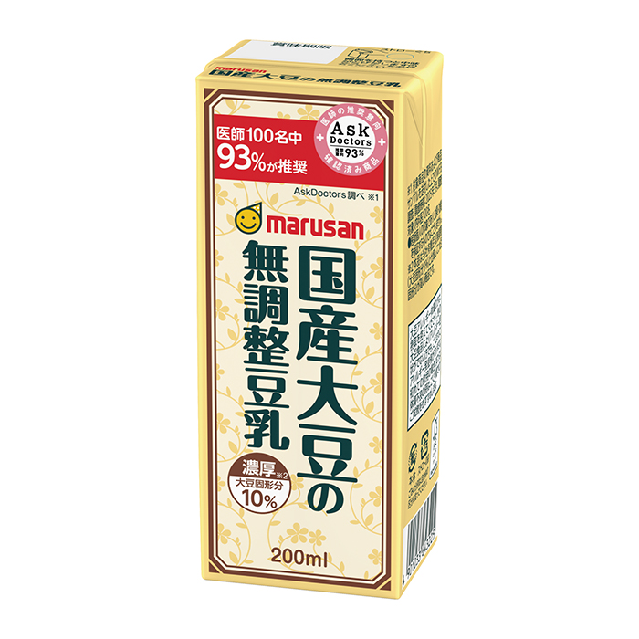 濃厚10%国産大豆の無調整豆乳